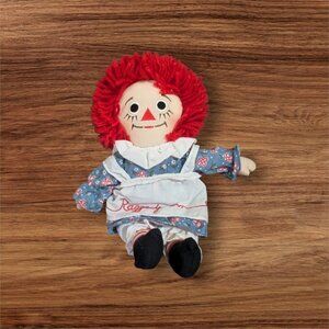 Raggedy Ann Doll‎ 12" By Applause With "I Love You" Heart & Red Yarn Hair